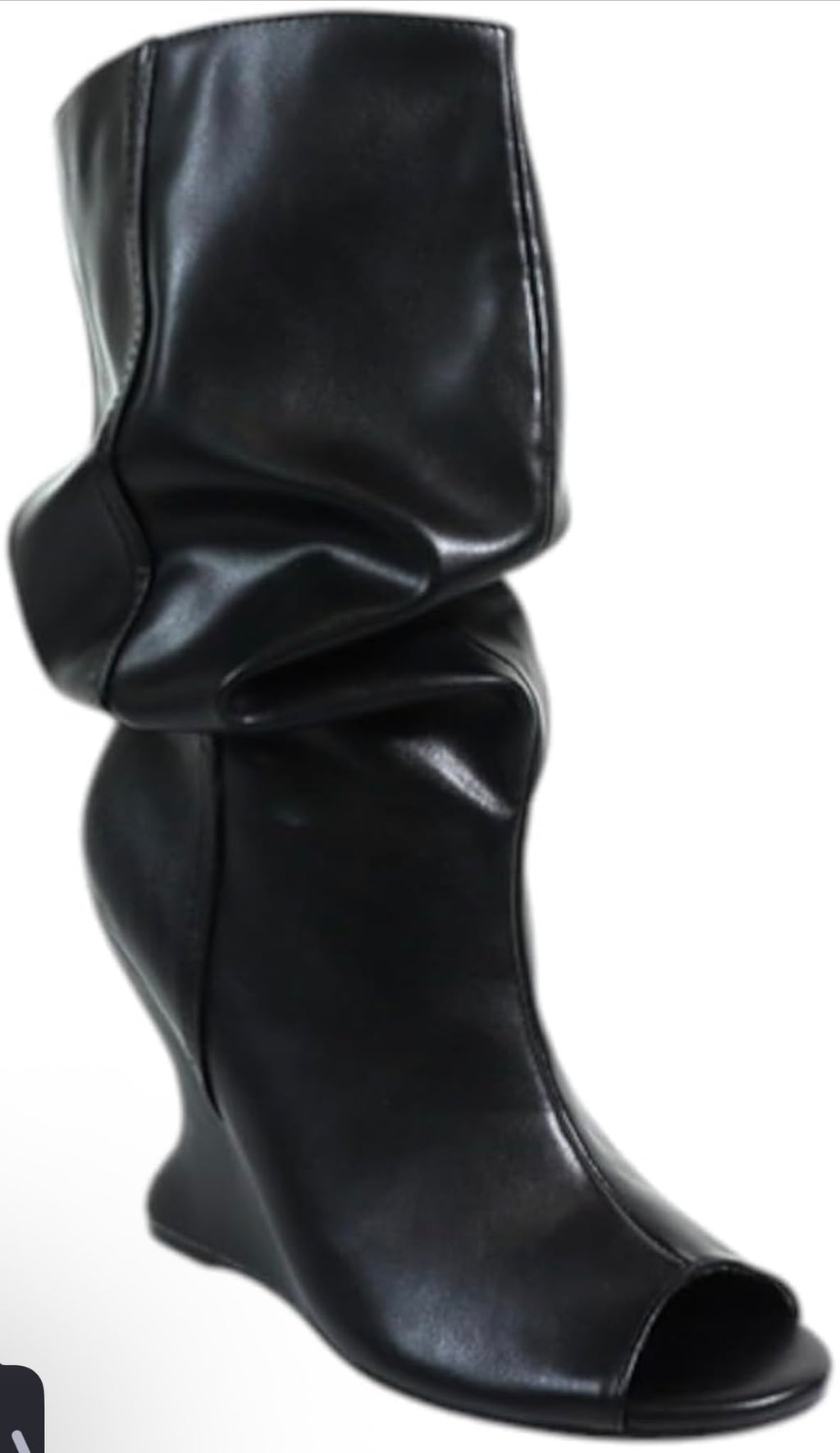 LILIANA PACO-1 Open-Toe Slouchy Wedge Boots