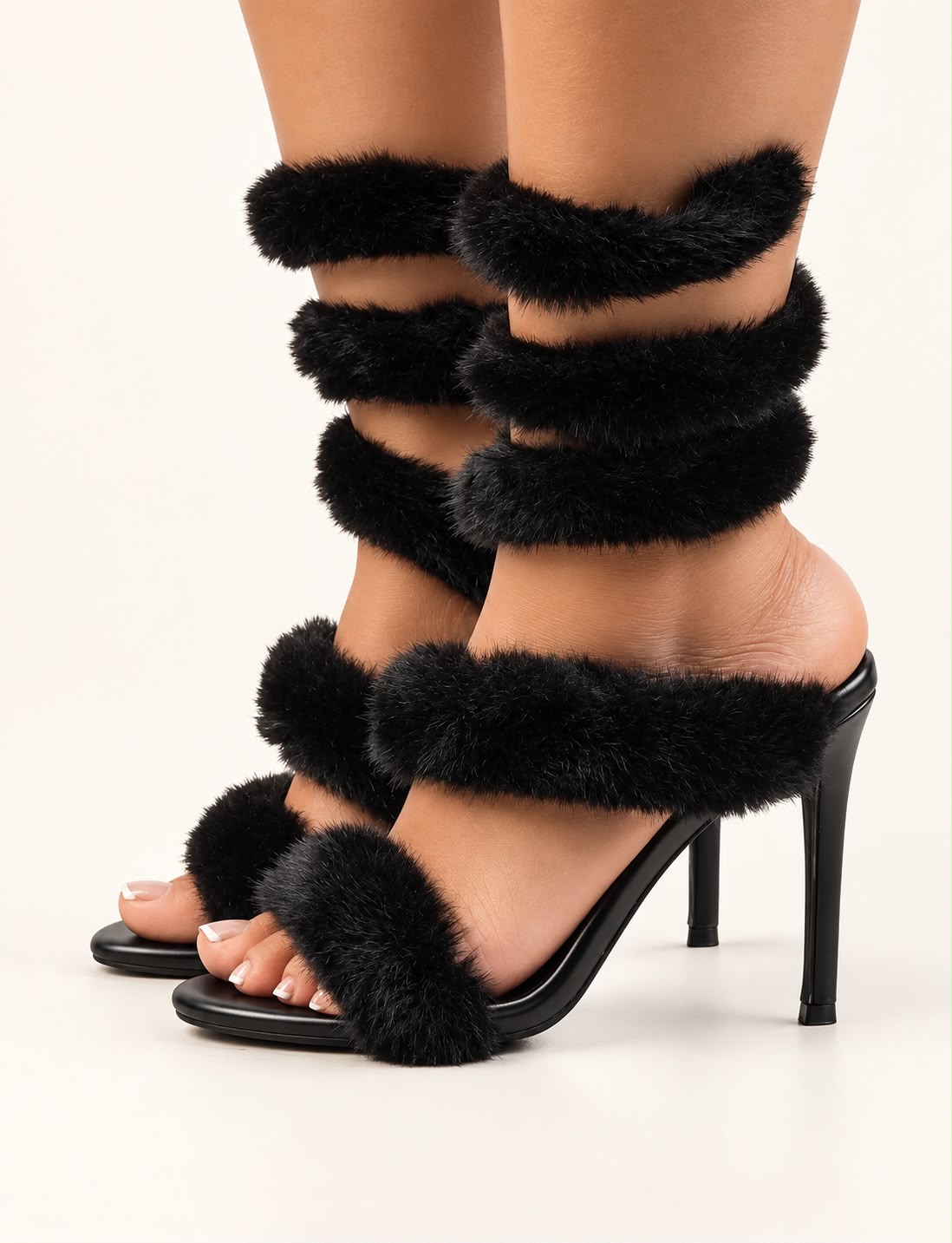 LILIANA ALLURE Fur Heels