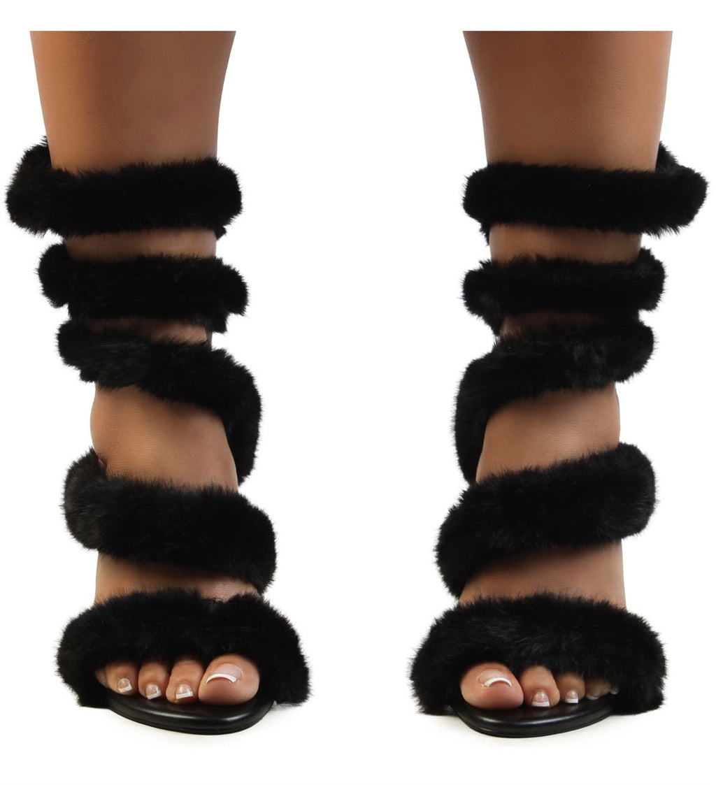 LILIANA ALLURE Fur Heels