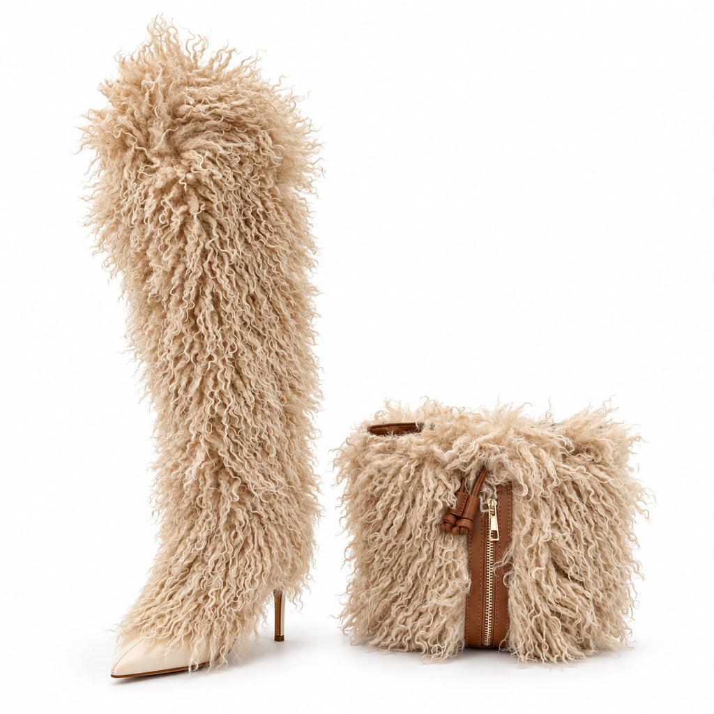 LILIANA FANCY-1 Shaggy Boots