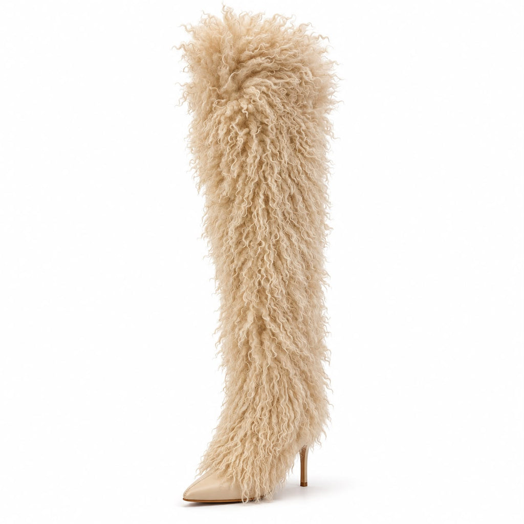 LILIANA FANCY-1 Shaggy Boots