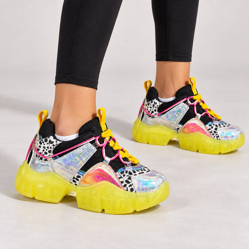 ANTHONY WANG Bannana-07 Yellow Sneakers